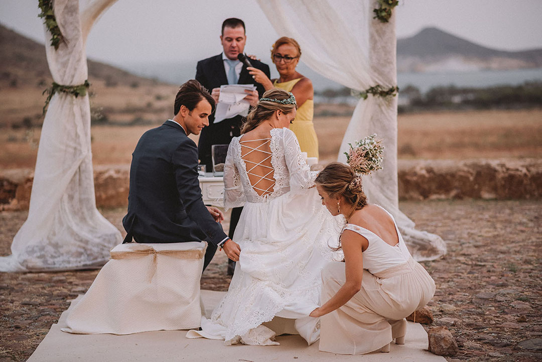 Fotografía de boda en Almería, boda en la playa